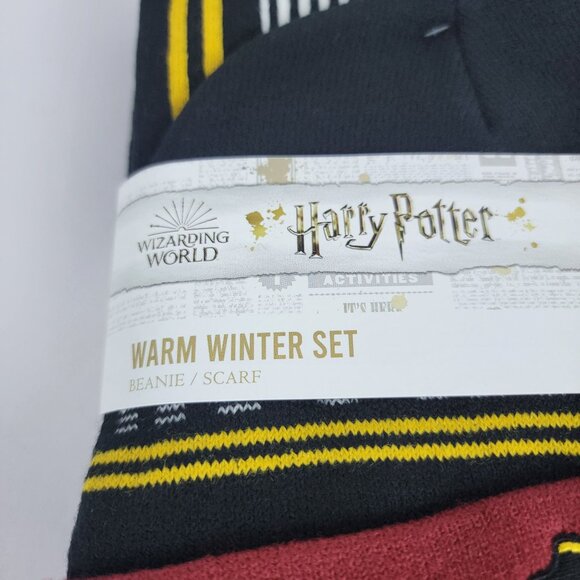 Harry Potter Hogwarts Unisex Adult Warm‎ Winter Beanie & Scarf Set Nostalgia - Picture 3 of 6
